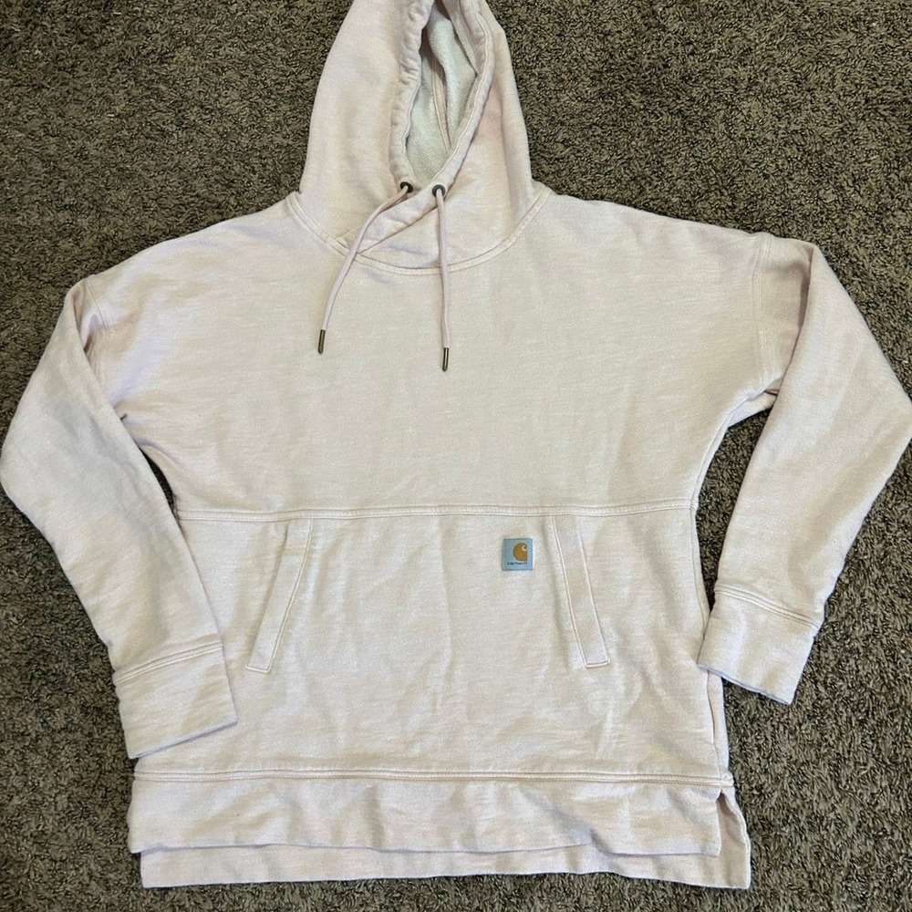 Pink Carhartt Women’s Pullover Hoodie Relaxed Fit Size Size Small